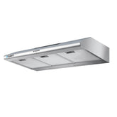 Devanti 900mm Range Hood 90cm Rangehood Kitchen Canopy LED Light Stainless Steel